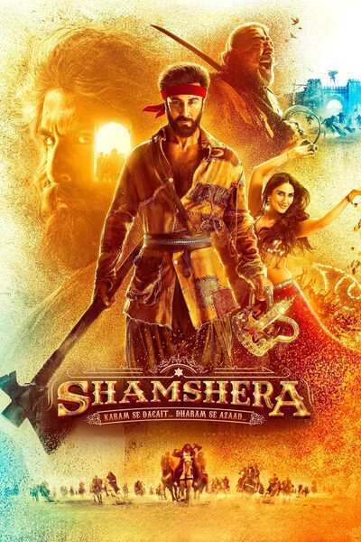 Shamshera Hindi Dubbed Movie Poster (2022)