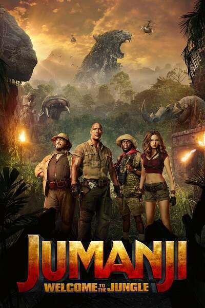 Jumanji: Welcome to the Jungle Hindi Dubbed Movie Poster (2017)