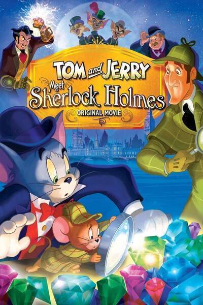 Tom and Jerry Meet Sherlock Holmes Hindi Dubbed Movie Poster (2010)
