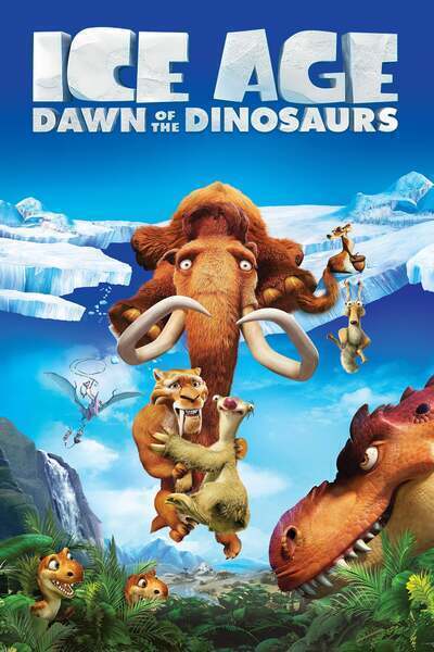 Ice Age: Dawn of the Dinosaurs Hindi Dubbed Movie Poster (2009)