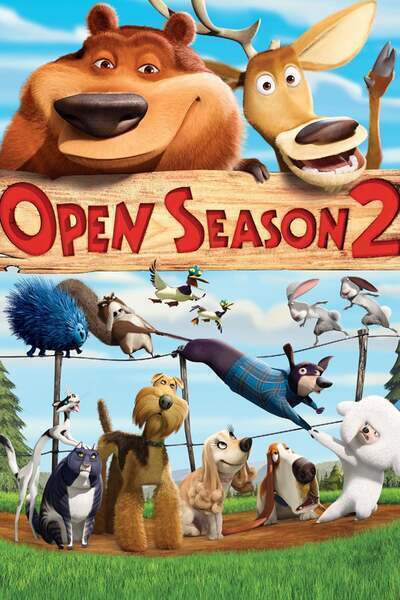 Open Season 2 Hindi Dubbed Movie Poster (2008)