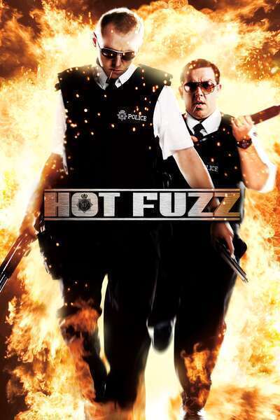 Hot Fuzz Hindi Dubbed Movie Poster (2007)