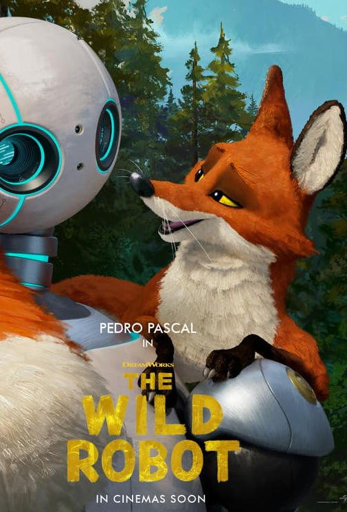 The Wild Robot Hindi Dubbed Movie Poster (2024)
