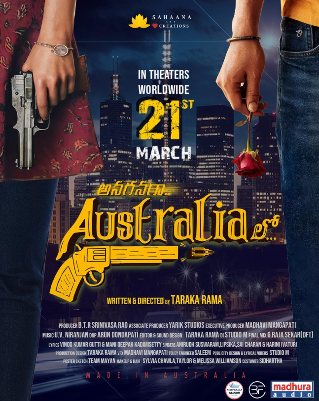 Anaganaga Australia Lo Hindi Dubbed Movie Poster (2025)