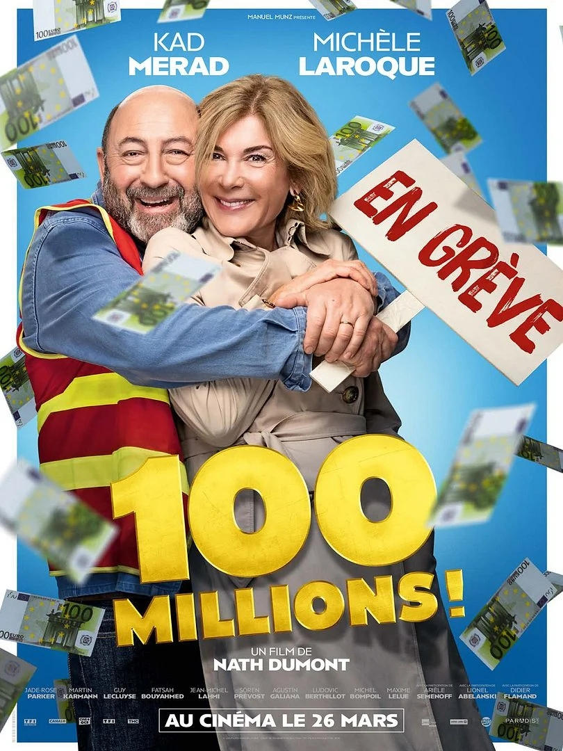 100 millions ! Hindi Dubbed Movie Poster (2025)