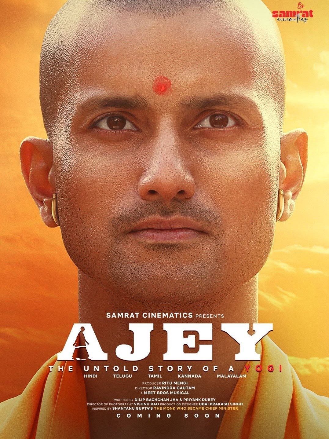 Ajey: The Untold Story of a Yogi Hindi Dubbed Movie Poster (2025)
