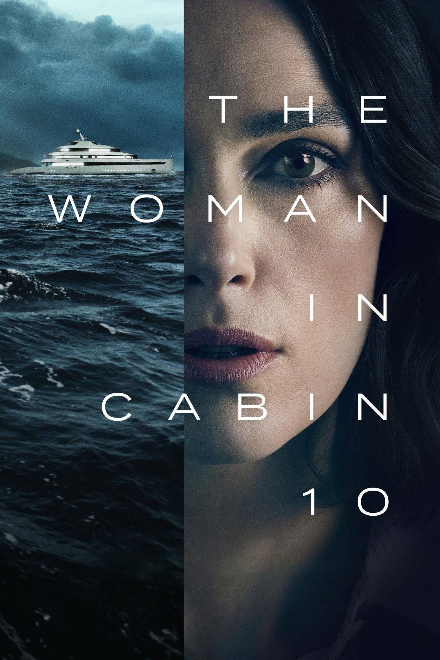 The Woman in Cabin 10 Hindi Dubbed Movie Poster (2025)