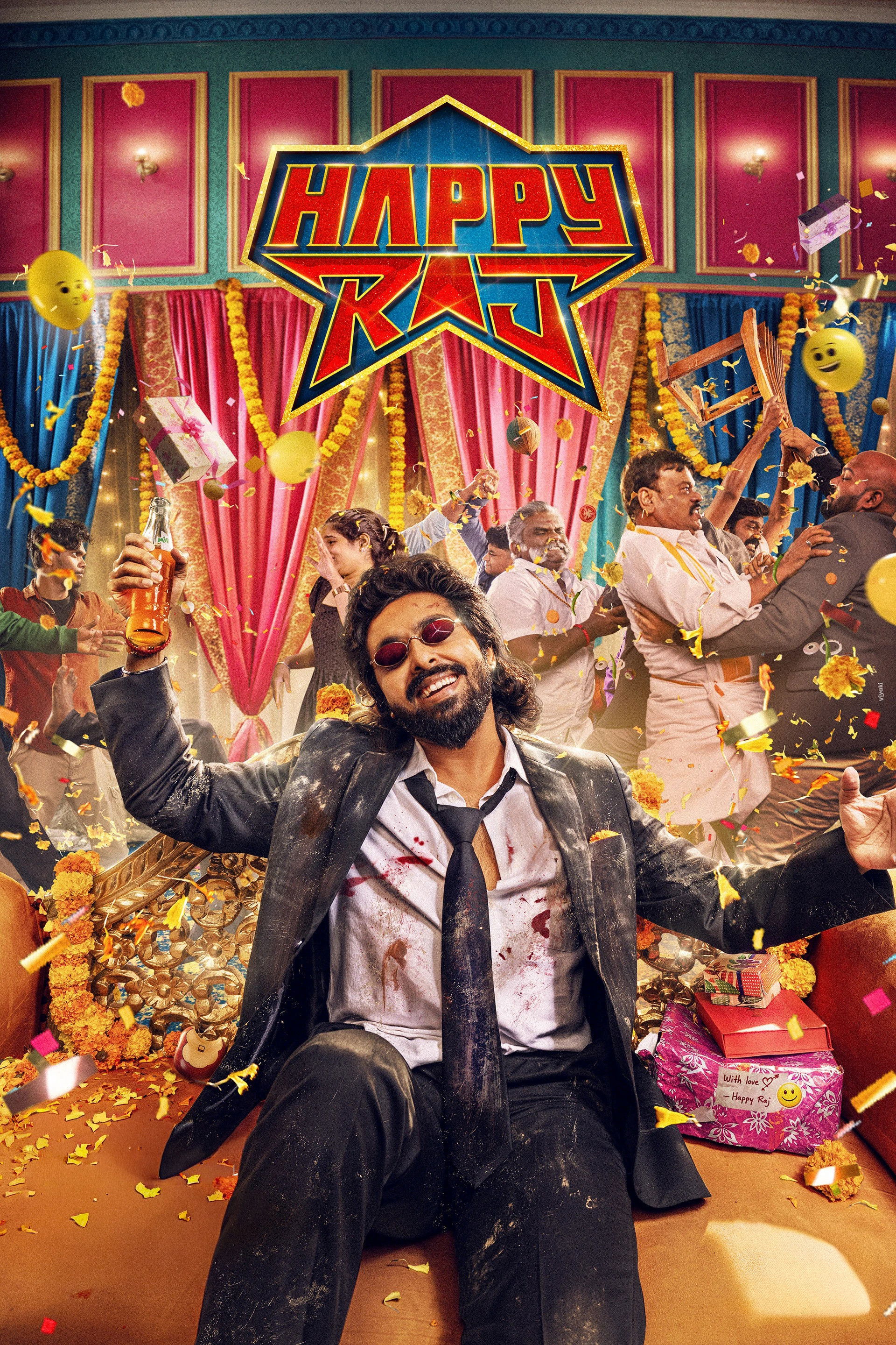 Happy Raj Hindi Dubbed Movie Poster (2026)